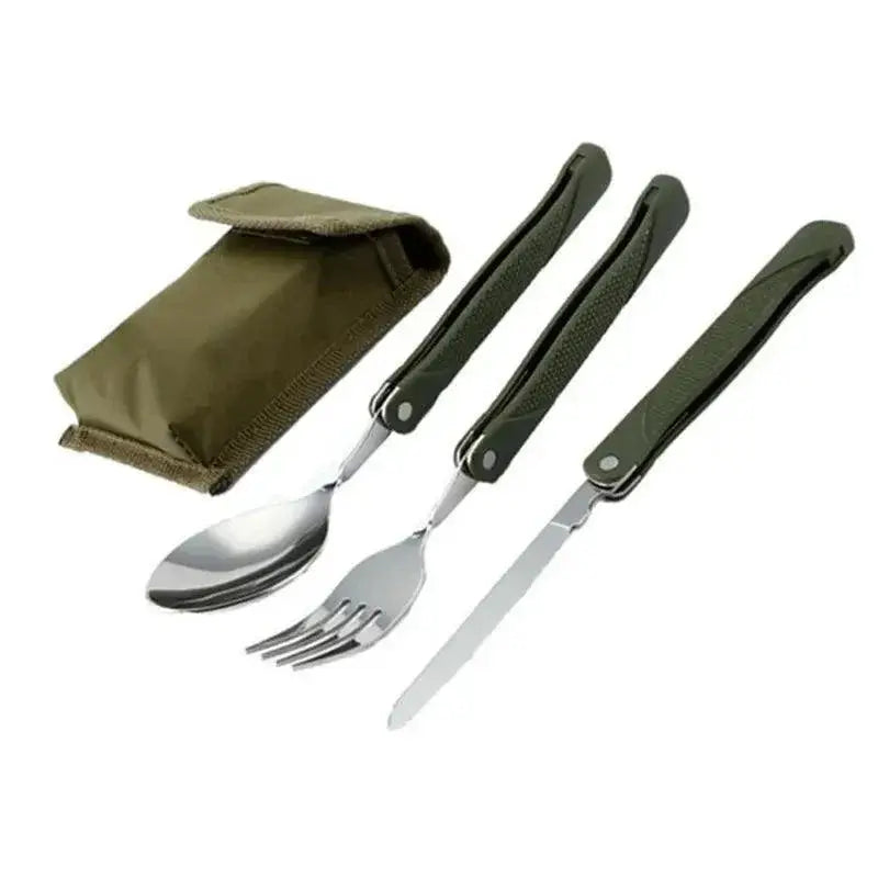 Stainless Steel Portable Cutlery Set With Spork And Knife