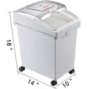VEVOR Dry Ingredient Storage Bin with Scoop Caster Dustproof Rice