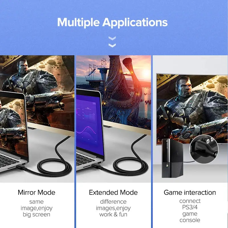 4K HDMI 2.0b 2.0 Cable 4K@60Hz HDR ARC Video male to male for Apple TV PS4 NS Projector Amplifier