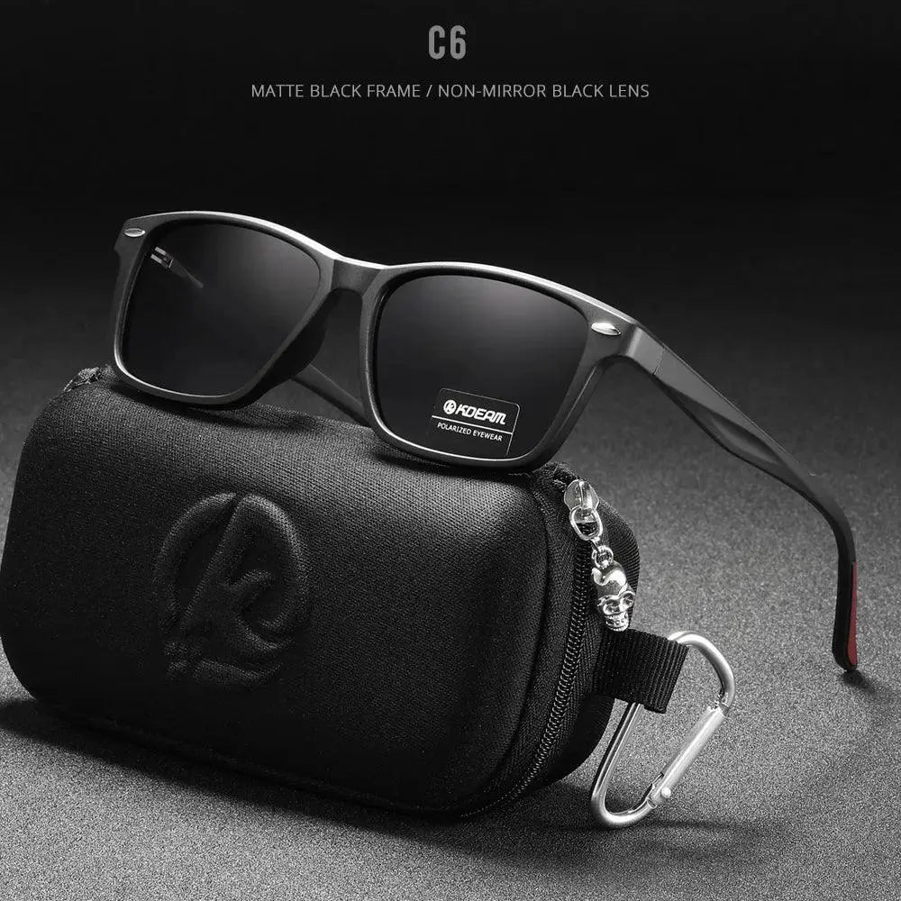 Unisex Polarized Square Sunglasses TR90 Frame Lightweight