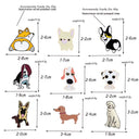 Cartoon Dog Enamel Pins Collection: Corgi Bulldog Brooch