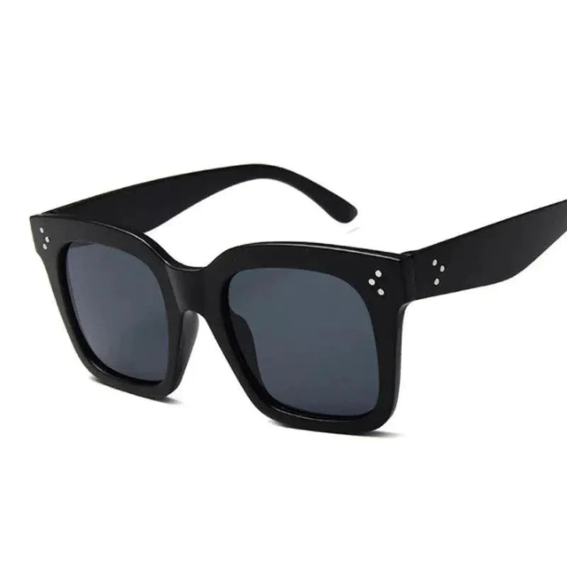 Stylish Square Oversized Sunglasses For Women Black Gradient