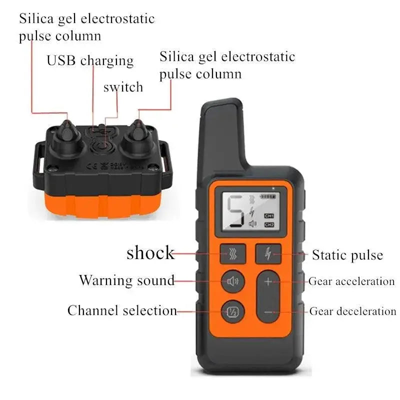 Dog Training Collar Waterproof Remote Control For All Sizes