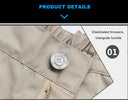 Mens Tactical Pants: Multiple Pocket Elasticity 5XL