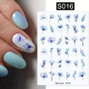Succulent Blossom Nail Art Decals Blooming 3D Beauty Kit