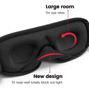 3D Contoured Light Blocking Sleep Mask for Travel Comfort