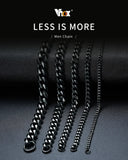 Vnox 3-11mm Chunky Miami Curb Chain Bracelet for Men