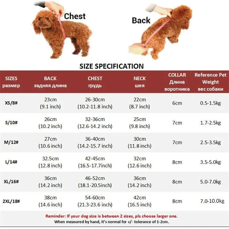Winter Warm Reflective Waterproof Jumpsuit For Small Dogs