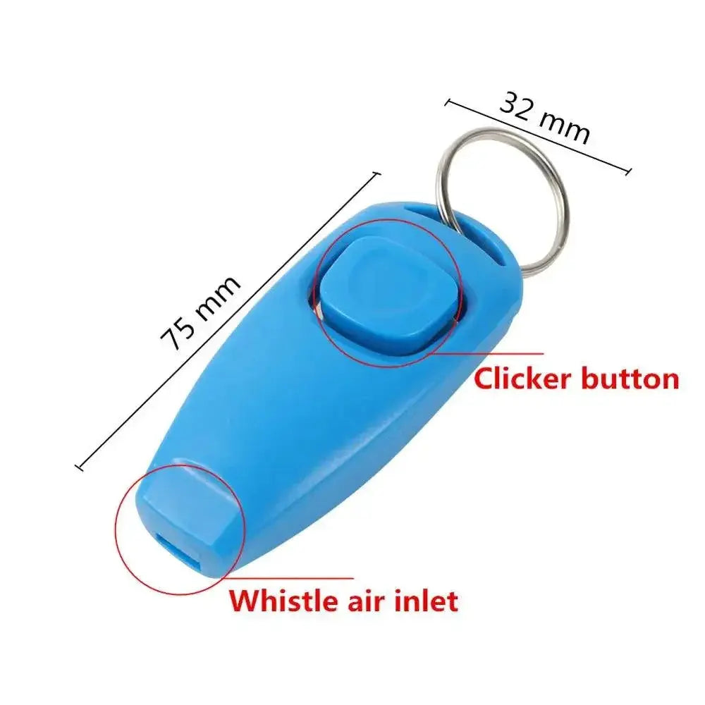 Dog Whistle Clicker Puppy Training Tool Colorful Pet Trainer