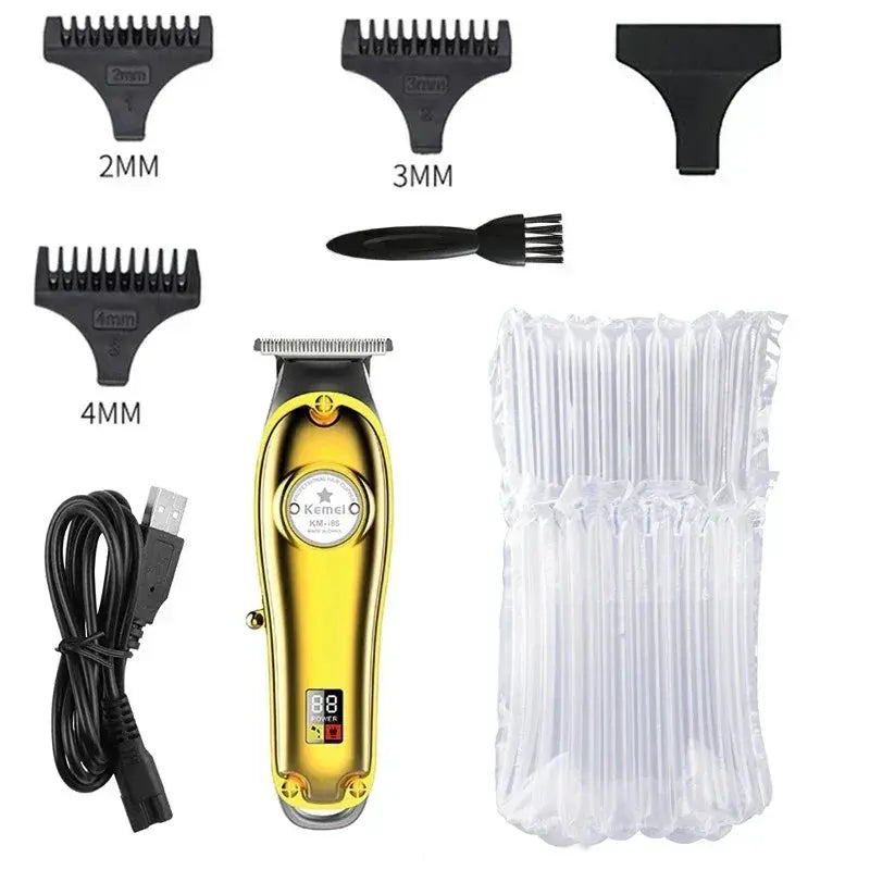 Metal Professional Hair Clipper Combo For Men Grooming