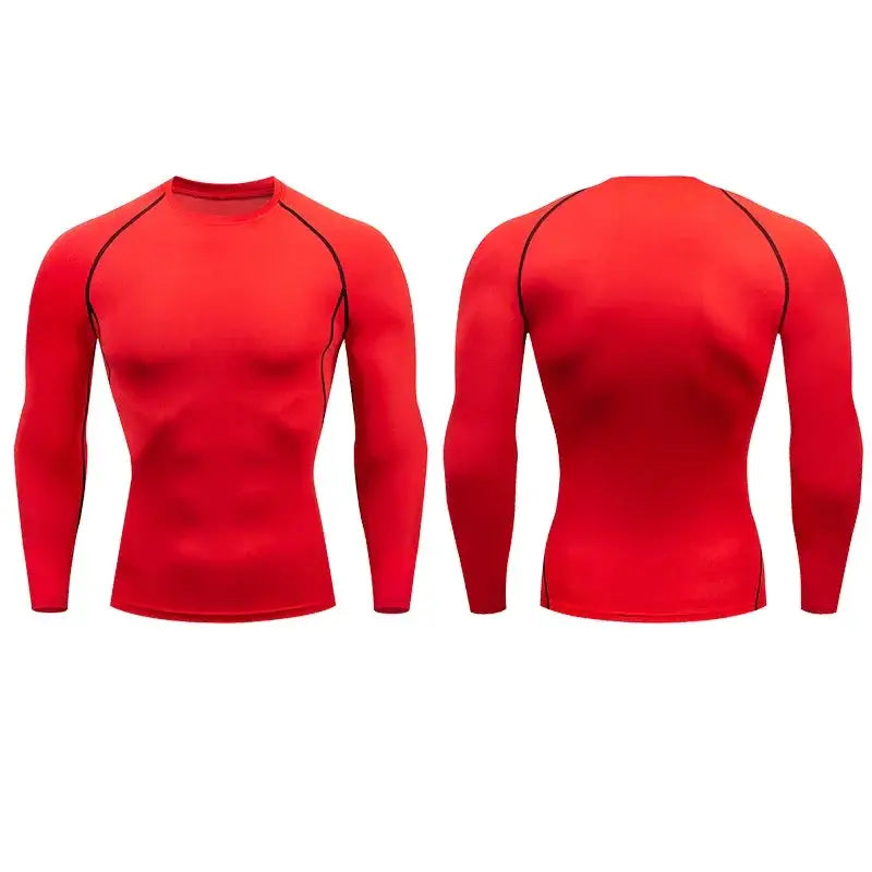 Men Compression Running Long Sleeve Tee Gym Sportswear