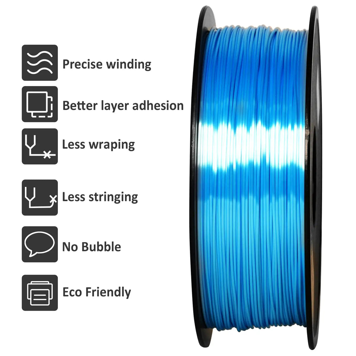 Silk PLA Filament for Glossy Models — product view 2