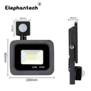 LED PIR Motion Sensor Floodlight Security Outdoor Spotlight
