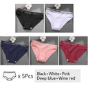 Cotton Panties Set: Stylish Low Waist Briefs for Women