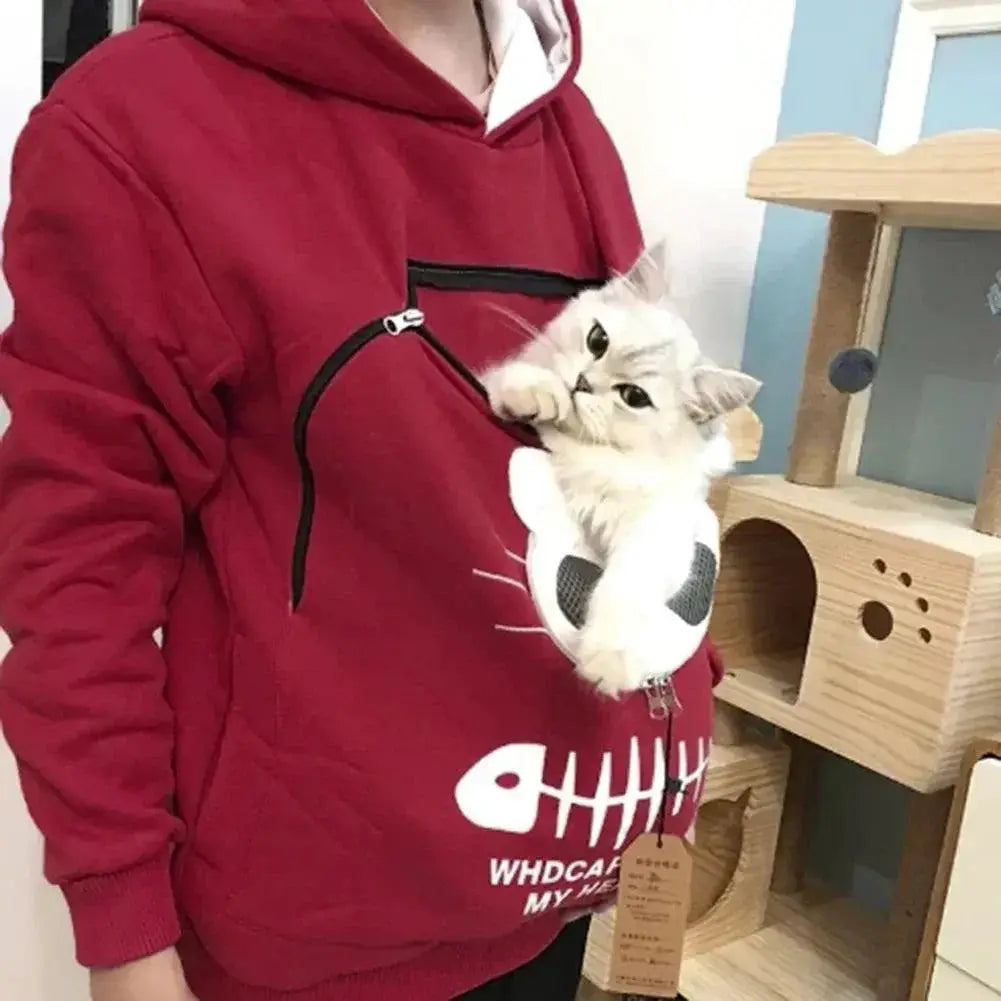 Pet Lovers Kangaroo Hoodie Carrier Cuddle Pouch Hands Free