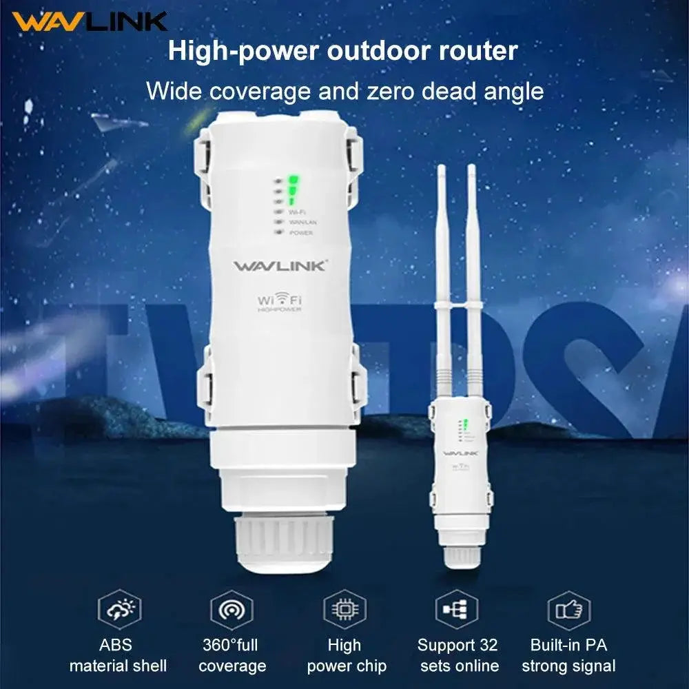Wavlink Outdoor WiFi Repeater High Power Dual Band Extender