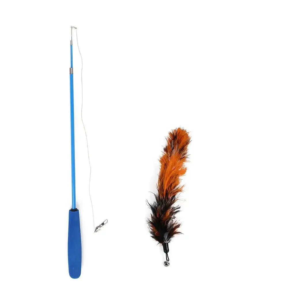 Feather Teaser Wand Cat Toy for Exercise — product view