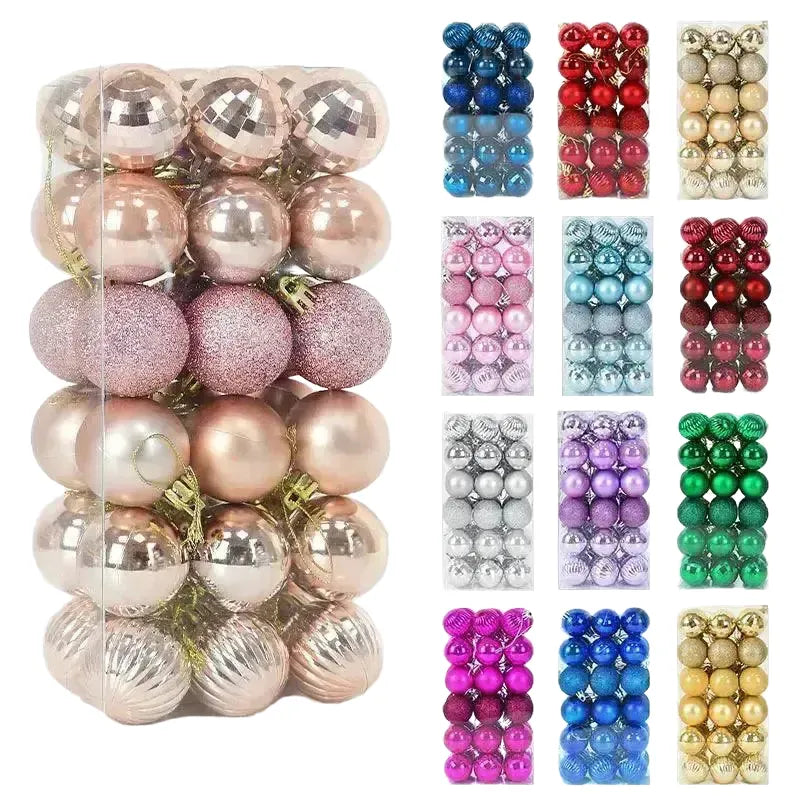 Vibrant Ornament Set for Home Decor — 36pcs rose gold
