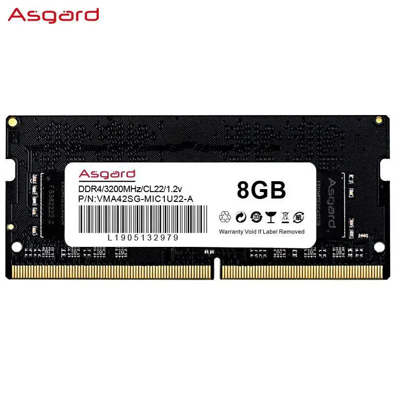 Asgard DDR4 Laptop Memory RAM Upgrade For Gaming Performance