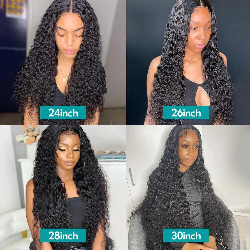 Peruvian Deep Wave Hair Bundle With HD Lace Closure Set