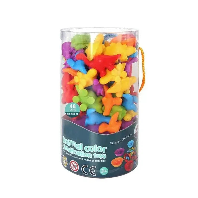 Montessori Rainbow Counting Bear Matching Toy Educational