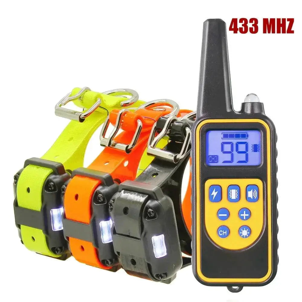 Electric Dog Training Collar Remote Control LCD Display