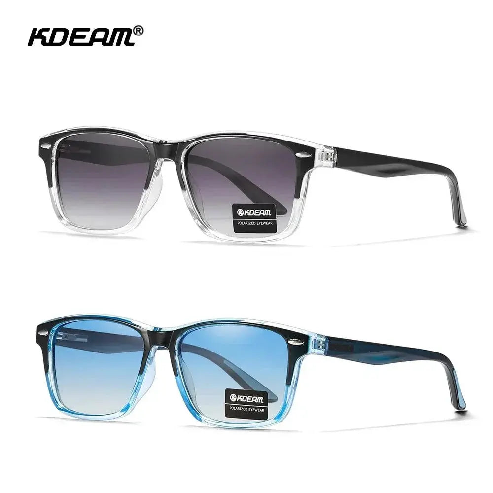 Unisex Polarized Square Sunglasses TR90 Frame Lightweight
