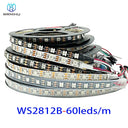 WRMIHU DC5V WS2812B 5m RGB LED Pixel Strip IP65 Individually Addressable Glow