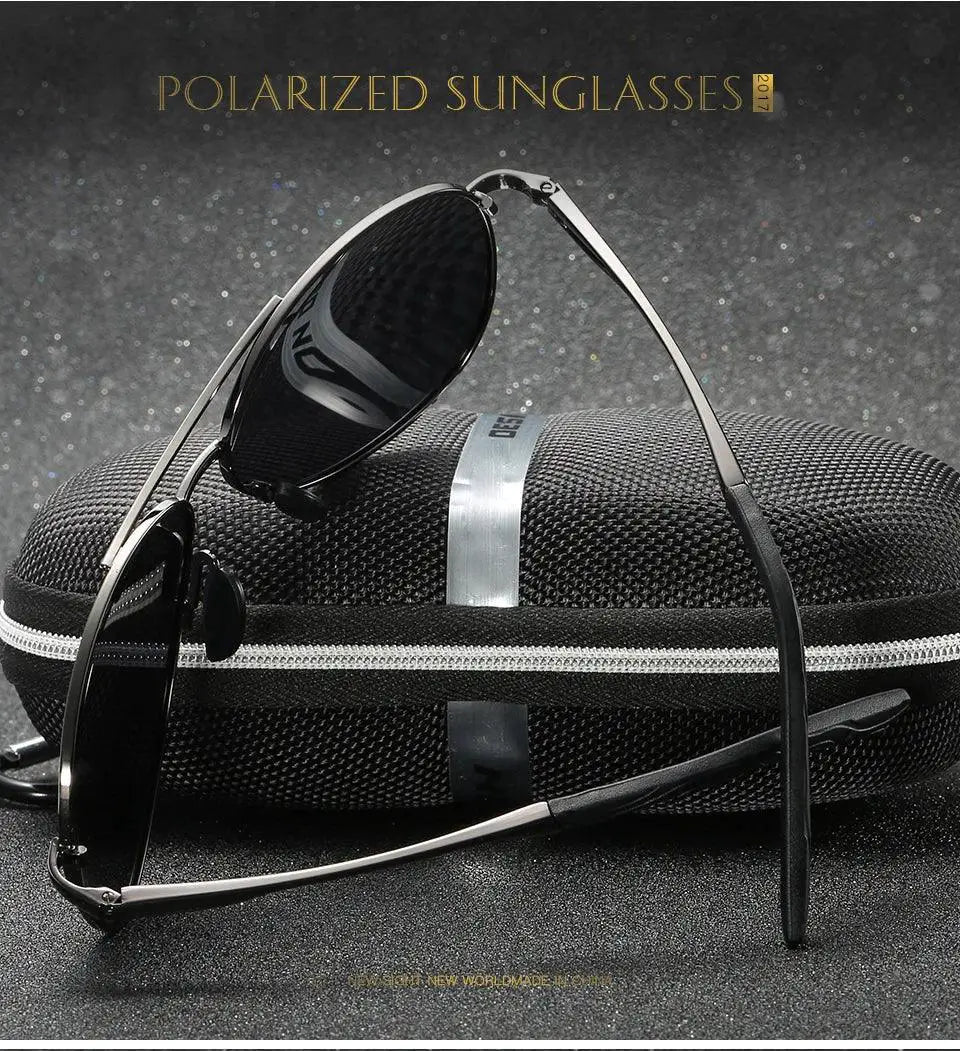 Unisex Vintage Polarized Pilot Sunglasses UV400 Protection