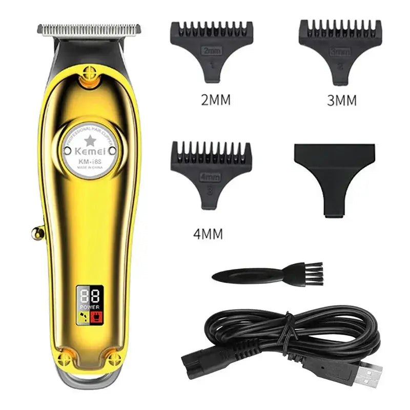 Metal Professional Hair Clipper Combo For Men Grooming