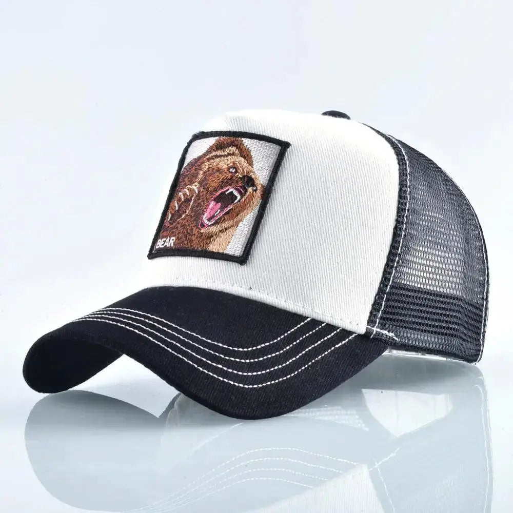 Breathable Baseball Cap for Outdoor Fans — White Fox