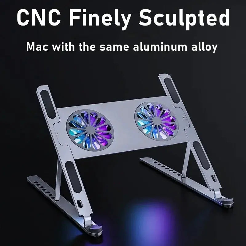 Laptop Cooling Stand With 2 USB Fans For Heat Dissipation