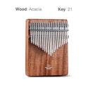 21/17 Key Kalimba Acacia Walnut Curly Figure Keyboard