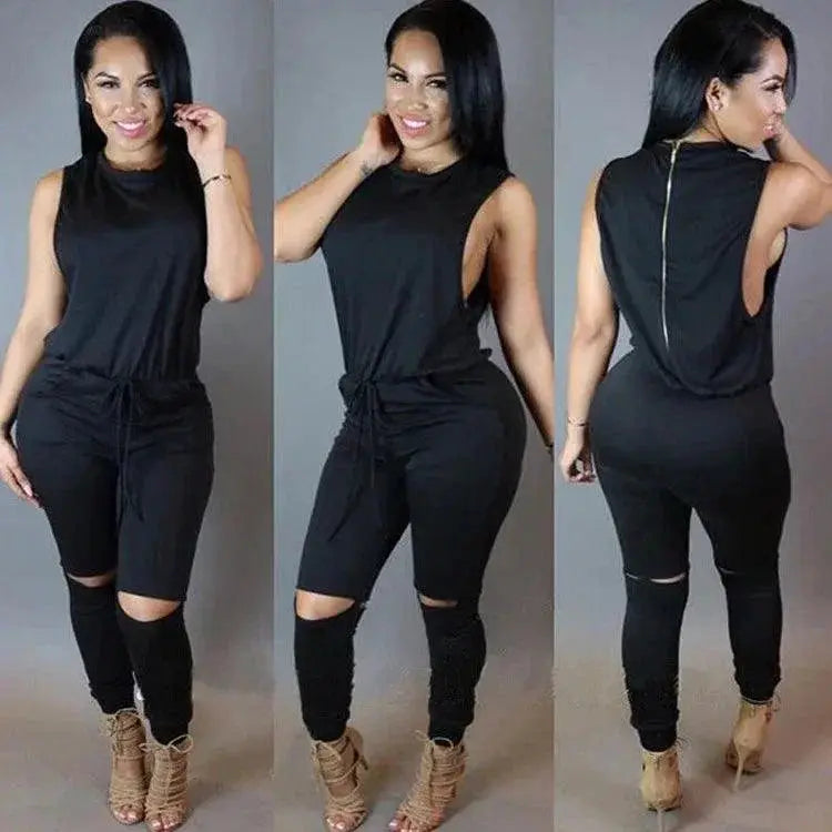 Seductive Hollow Out Jumpsuit Classy Chic Evening Wear