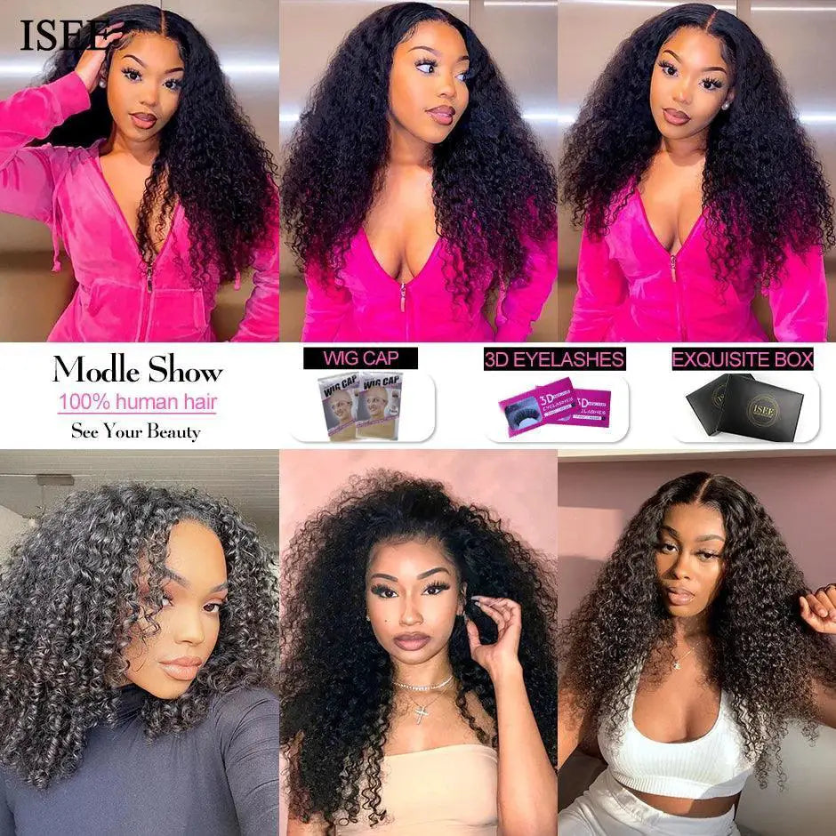 Mongolian Kinky Curly Hair Set Human Hair Bundle Premium