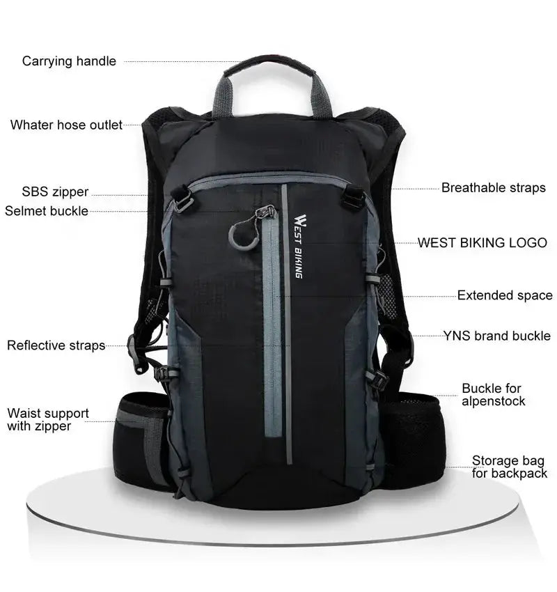 Lightweight Cycling Backpack for Riders — product view 9