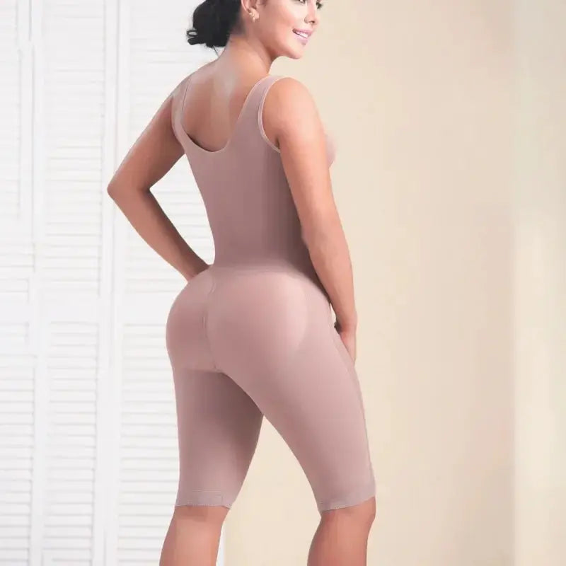 Women Postpartum Tummy Control Bodysuit With Side Zipper