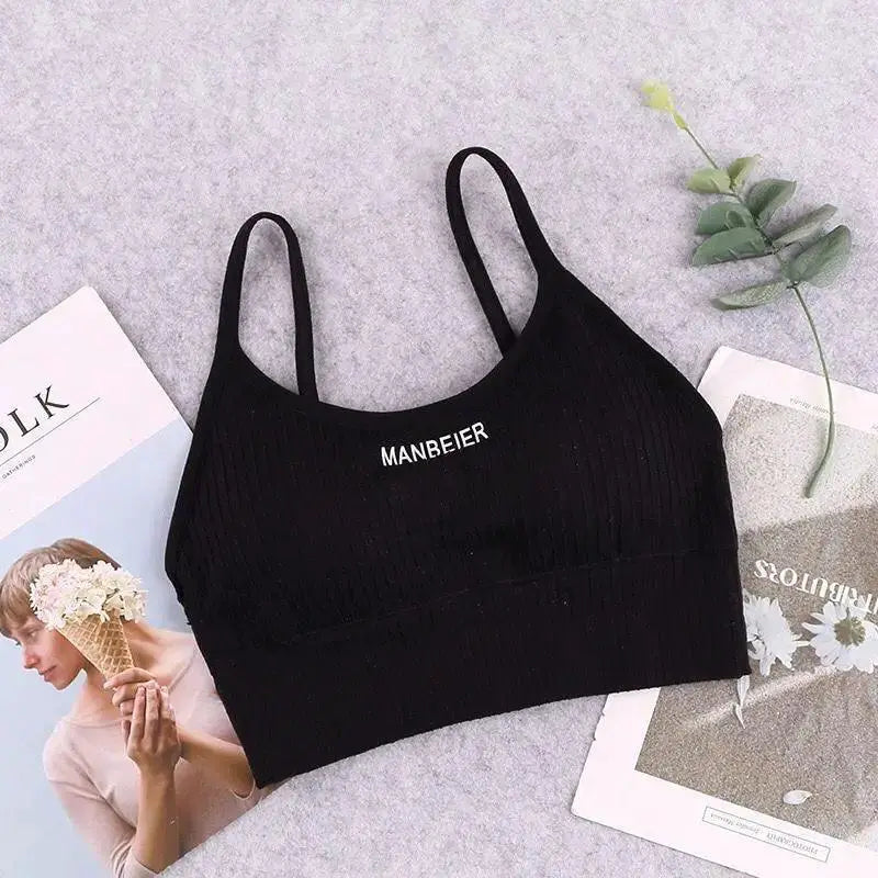 Cotton Sports Bra Crop Top For Gym And Fashion Activewear