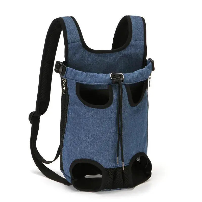 PawCouture Denim Pet Carrier Backpack For Travel And Style
