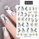 Succulent Blossom Nail Art Decals Blooming 3D Beauty Kit