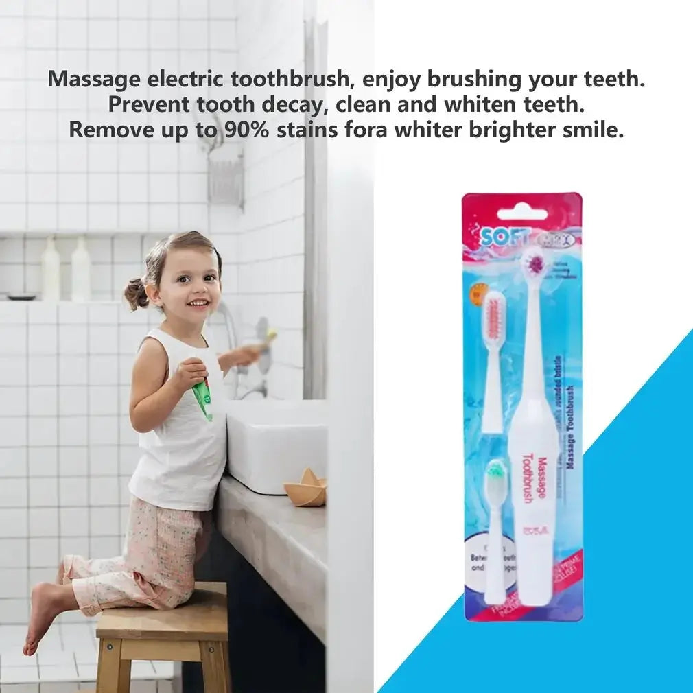 Electric Ultrasonic Toothbrush Waterproof Soft Brushing