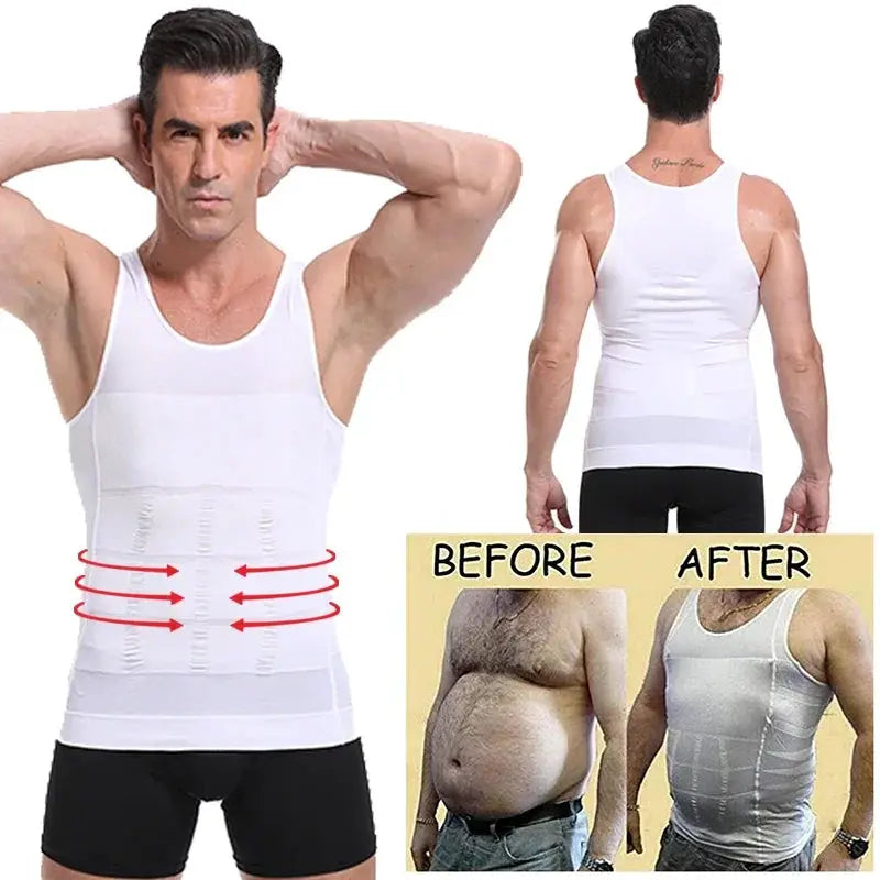 Men Slimming Body Shaper Waist Trainer Cincher Tummy Control