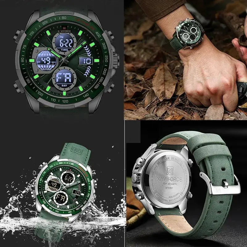 Sports Chronograph Watch Waterproof Timepiece for Active Use