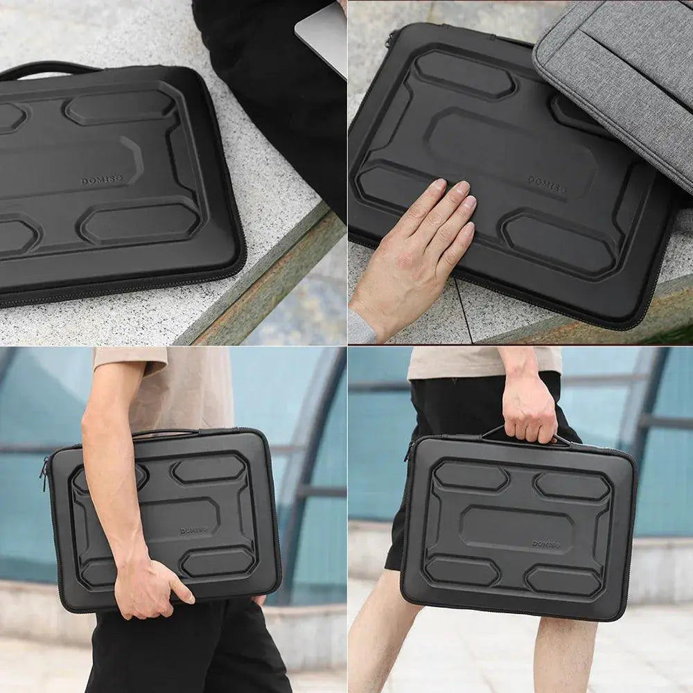Shockproof Waterproof Laptop Sleeve With PU Leather Design
