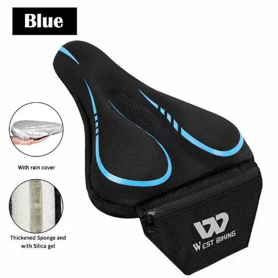 Comfortable 3D Gel Bicycle Saddle Cover for Mountain Bikes