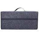 Car Trunk Organizer Box Foldable Felt Storage Black Grey