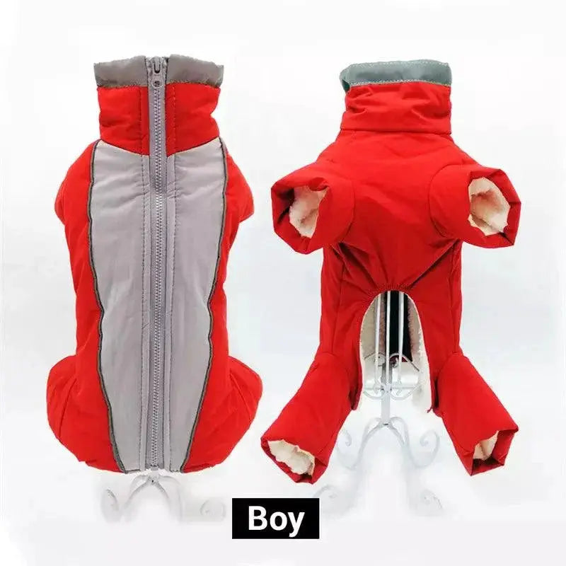 Dog Winter Waterproof Reflective Overalls For Small Dogs