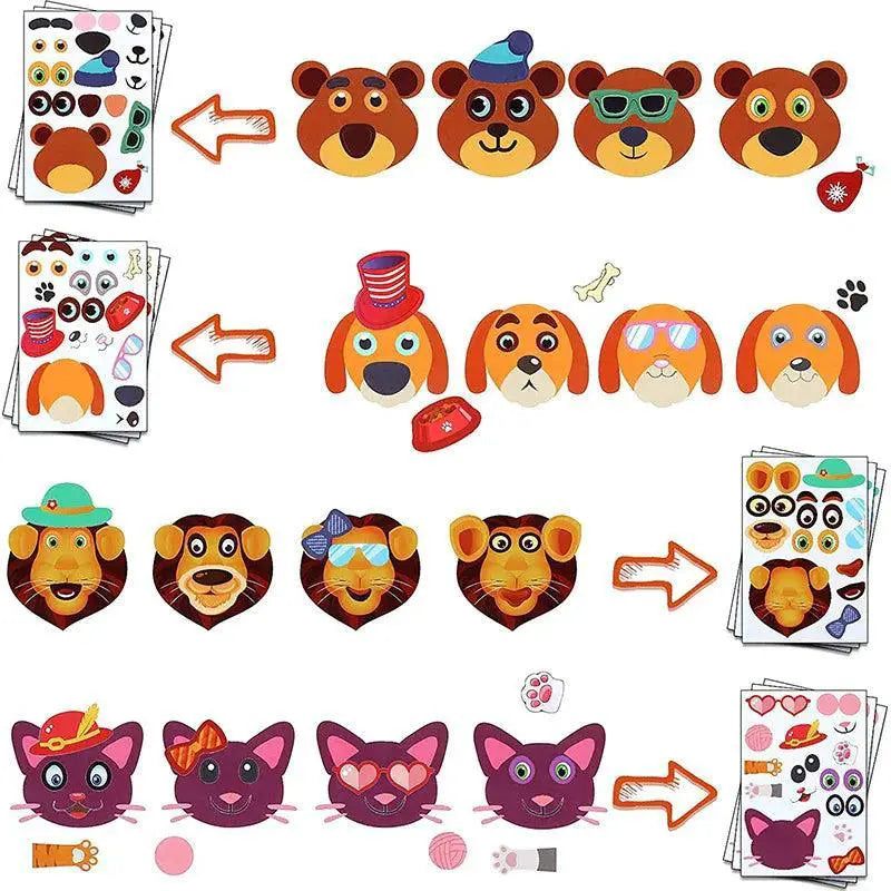 Kids Animal Puzzle Sticker Game for Fun Learning Experience
