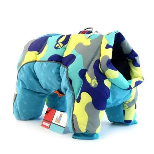 Winter Dog Coat for Small Breeds — Navy