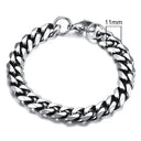 Vnox 3-11mm Chunky Miami Curb Chain Bracelet for Men